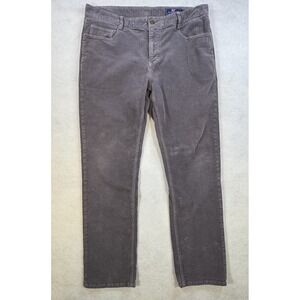 Vineyard Vines Mens Grey Corduroy‎ 5-Pocket Pants Straight Leg 35x30